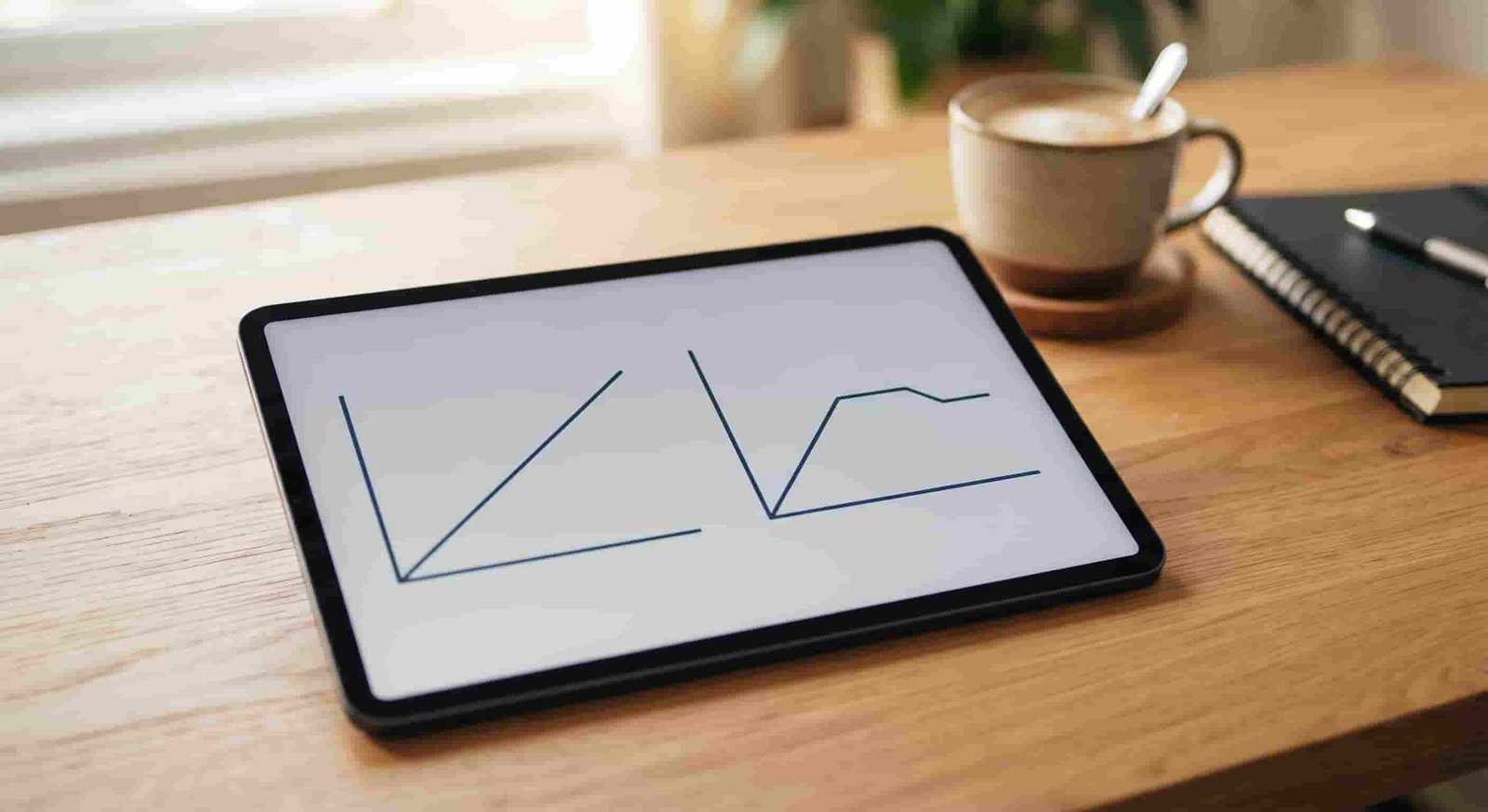 Dubai real estate index readings compared on a tablet screen