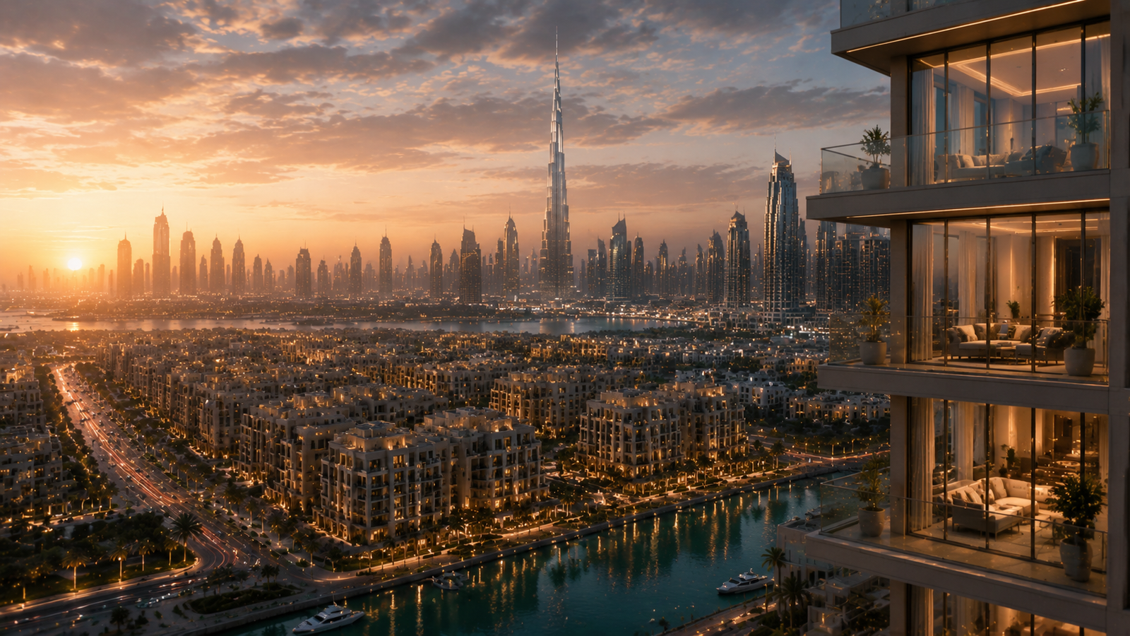 Dubai property investment returns shown through INR growth rental income and asset appreciation